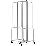 National Public Seating Robo Series 3-Panel Folding Mobile Room Divider, 72"H x 72"W, Clear Acrylic (RDG6-3CA)~#|#~B183D897-364C-4751-BB98F34ACBF79248_sc7