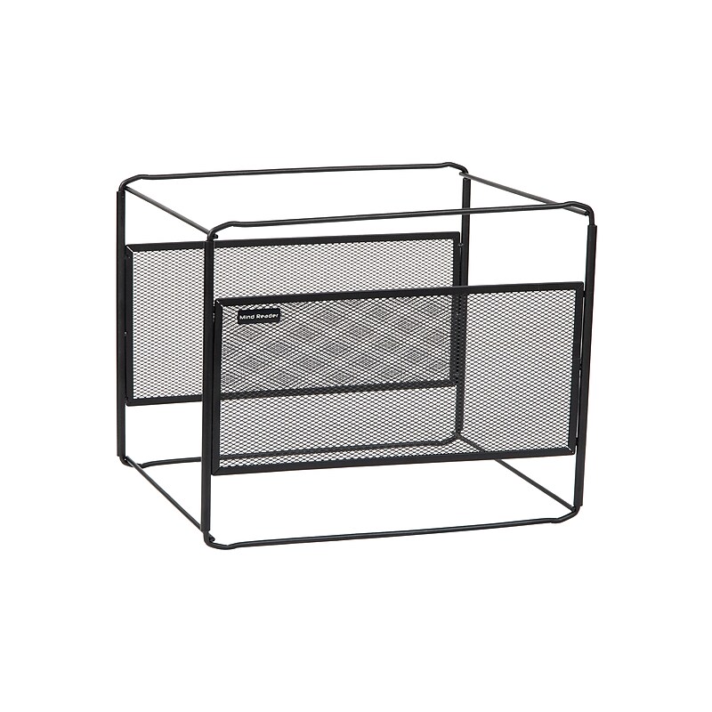 Mind Reader Hanging File Folder Organizer, Black (BOXFILE-BLK) image 1