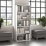 Bush Business Furniture Hustle Tall 5 Shelf Bookcase, White (HUB230WH)~#|#~B1863BC3-A4FC-4AA9-BA07B47FA09573A1_sc7