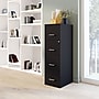 Staples 4-Drawer Vertical File Cabinet, Letter Size, Lockable, 45.8"H x 14.3"W x 18.9"D, Black (ST52152-CC)~#|#~B18E712D-A160-489C-9708EB72FE18D054_sc7