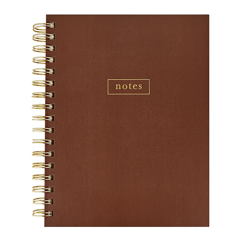 Eccolo Hardcover Journal, Narrow Ruled, Brown, 150 Pages (ST514) image 1