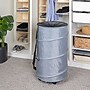 Household Essentials Collapsible Rolling Hamper, Grey (HE1091)~#|#~B195820C-6202-4C49-AF99DE6F945276F3_sc7