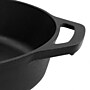 MegaChef Cast Iron 12" Frying Pan, Black (935117379M)~#|#~B198A240-C1A7-4B55-9BFC850C179E8F5D_sc7