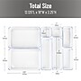 Mind Reader Stackable Plastic Desk Tray Set, Clear, 8 Pieces (DRORG8-CLR)~#|#~B19D1552-3154-4F73-B4315A054DD602D6_sc7