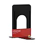 Universal Jumbo Deluxe Steel Book Ends, 9"H, Black (UNV54095)~#|#~B19D7E0A-2371-485A-9F29E27E4D60CA91_sc7