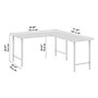 Bush Business Furniture Hustle 60W x 30D L Shaped Computer Desk with Metal Legs, White (HUS003WH)~#|#~B1A21AEA-1515-4608-A0E9722E235611FF_sc7