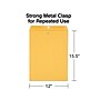 Staples Clasp & Moistenable Glue #15.5 Kraft Catalog Envelopes, 12" x 15.5", Brown, 100/Box (472902/19273)~#|#~B1A7E20E-7195-4296-BBDAB29BDF33CF88_sc7