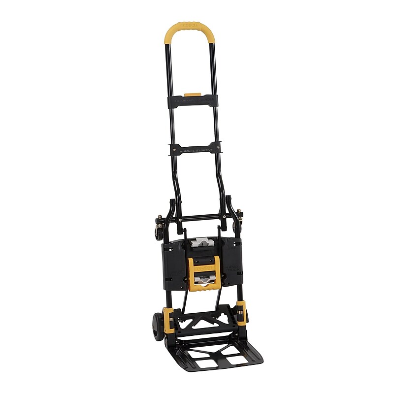 Cosco Convertible Hand Truck, 300 lb. Capacity, Black/Yellow (12225YGB1E) image 1