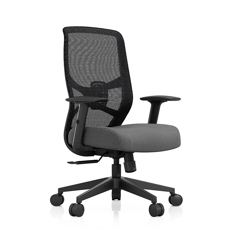 Tempur-Pedic ProTask Mesh/Fabric Swivel Executive Task Chair, Grey (TP-PROTASK-GRY) image 1