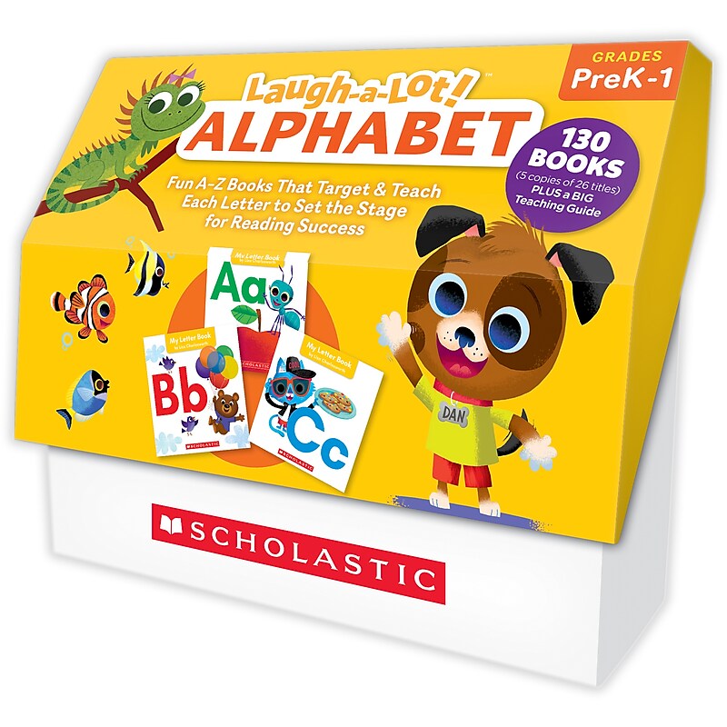 Scholastic Teaching Solutions Laugh A Lot Alphabet Boxed Set, 130/Set image 1