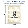 Avery Pearlized Ivory Square Multipurpose Labels, 2-1/8" x 2-1/8", Ivory, 300/Pack (94105)~#|#~B1ADD713-5A8C-4A6B-A3B17512B8FF8AB3_sc7