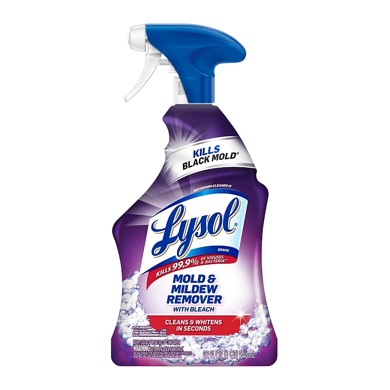 Lysol Mold & Mildew Remover with Bleach, Unscented, 32 fl oz., 12/Carton (1920078915) image 1