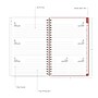 2026 Blue Sky Bespoke Letterpress Pomegranate Blush 5" x 8" Calendar Year Weekly & Monthly Planner, Faux Leather Cover (156222)~#|#~B1C32366-025D-4CD0-B8605559C9AE10BE_sc7