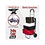 Trolley Dolly Foldable Shopping Cart with Seat, 110 Lbs., Black (01-595)~#|#~B1C4E435-672F-4531-B89494C575620E14_sc7