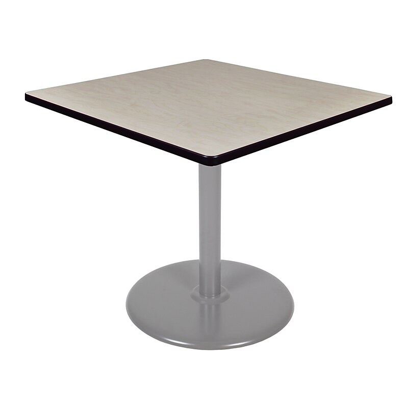 Regency Cain Square Laminate Platter Base Table, 36"D x 36"W, Maple (TP3636PLGY) image 1