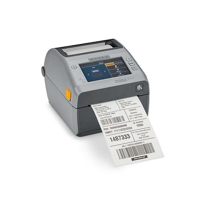 Zebra ZD621 ZD600 Direct Thermal Printer, USB, Gray image 1