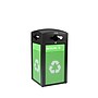Alpine Industries GS Series Steel Trash Can & Recycling Bin Combo, 40 Gallon, Green (ALP471-40-GS-M)~#|#~B1CE1720-DE7C-44E9-96CC03C1396E0D65_sc7