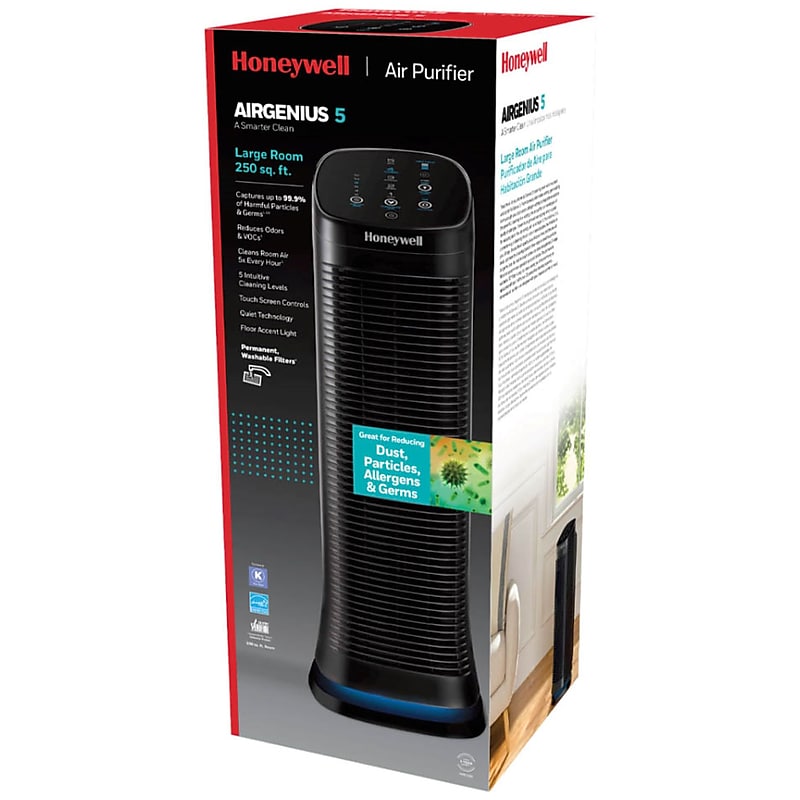 Honeywell AIRGENIUS 5 Electrostatic Air Purifier Filter, 12" x 2" x 7" (HFD320) image 1