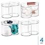iDESIGN Stackable Plastic Dual Canister with Lid, Clear, 4/Pack  (28376M4)~#|#~B1CEE44C-A1E5-4A51-9D17B38E2DAA96BF_sc7