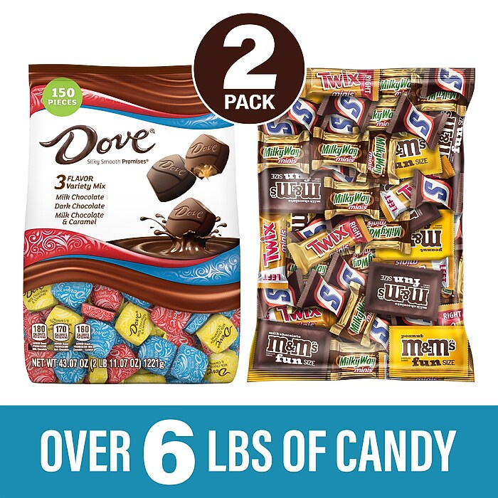 Dove Promises Variety & Mar's Chocolate Favorites, 2/Bundle (600