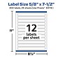 Avery Laser/Inkjet Multipurpose Labels, White, 12 Labels/Sheet, 25 Sheets/Pack (94119-WMP25)~#|#~B1D0F8DD-BA0B-4D3E-9DB6E7C0AA1CA92B_sc7