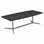Bush Business Furniture 96W x 42D Boat Shaped Conference Table with Metal Base, Storm Gray (99TBM96SGSVK)~#|#~B1D12127-046F-4DB3-BF6209DB8AEE3274_sc7