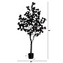 Nearly Natural Pre-Lit Artificial Halloween Black Eucalyptus Tree, 5' (T5222)~#|#~B1D13EEE-39A1-4C9E-A96DC37E8FA5EF91_sc7