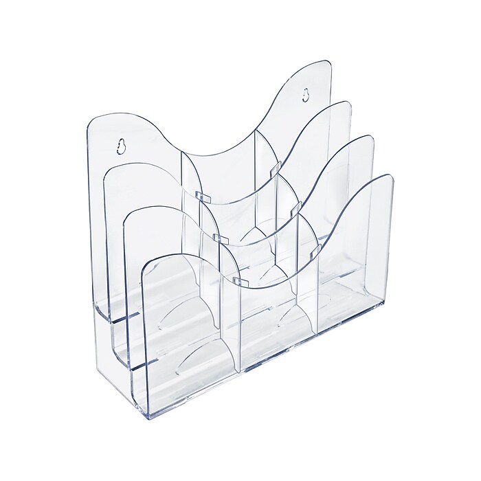 Azar Brochure Holder, Clear Plastic (250099) | Staples