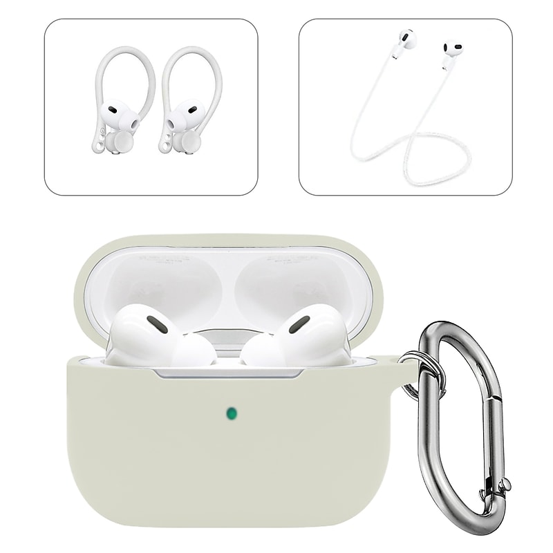 SaharaCase Venture Series Silicone Case Kit for AirPods Pro 3, Anti-Shock Material, Lime Stone (HP00213) image 1