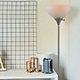 Newhouse Lighting Henry 71" Silver Floor Torch Lamp with Round Shade (NHFL-HE-SI)~#|#~B1D7390D-619B-4324-945D34D0C1BDF668_sc7