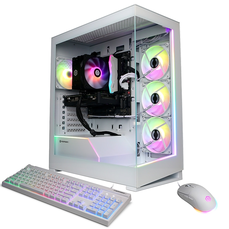 CyberPowerPC Gaming Desktop Computer, Intel Core i5-14400F, GeForce RTX 5060 8GB, 16GB RAM, 2TB SSD, Windows 11 Home image 1