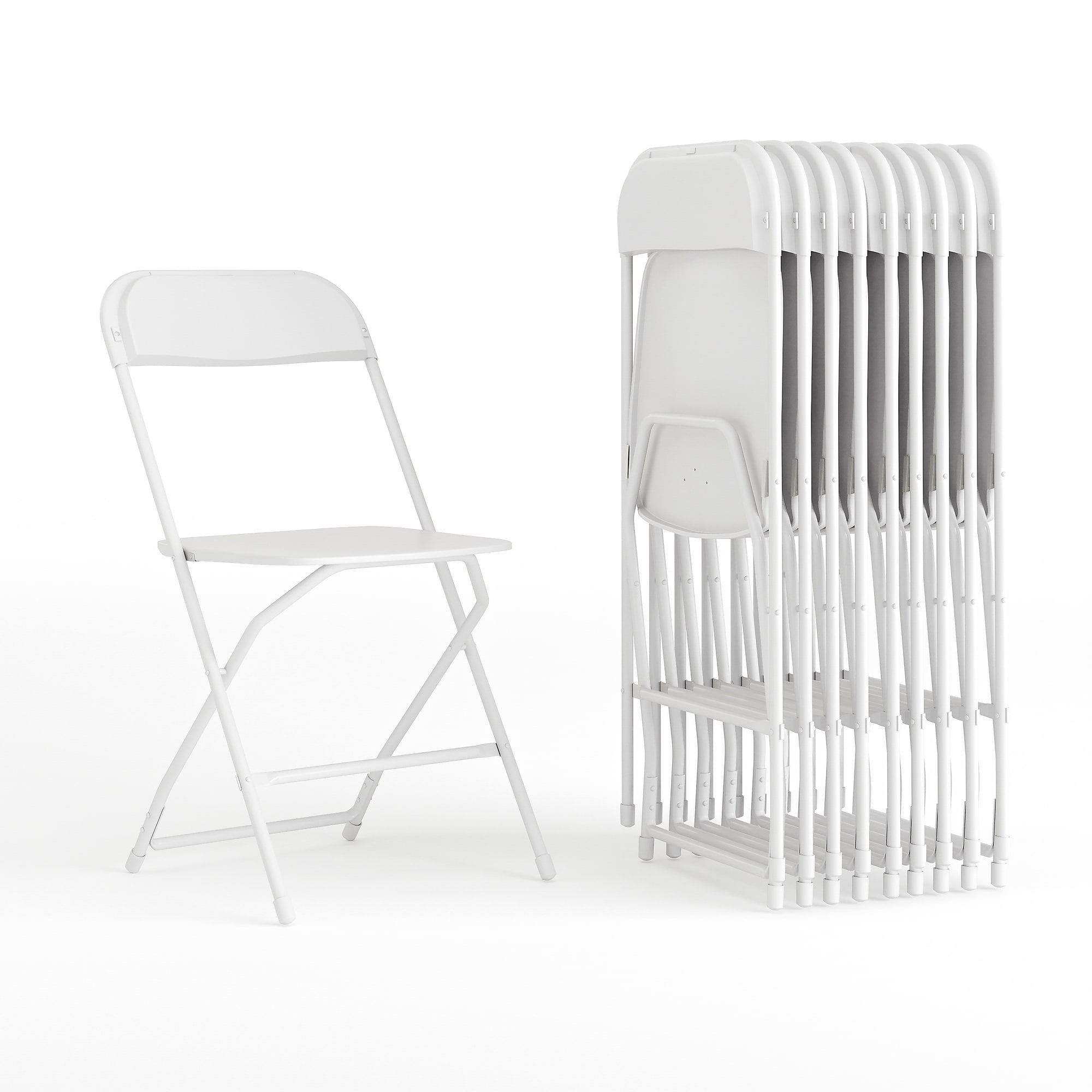 Flash Furniture HERCULES Plastic Folding Chair, White, 10/Pack (10LEL3WHITE) Sansujyuku sansujyuku.com