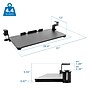 Mount-It! Clamp-On Adjustable Keyboard and Mouse Tray, Black (MI-7147)~#|#~B1DF1E7B-B8AC-4032-9E4901D4D7ADF139_sc7