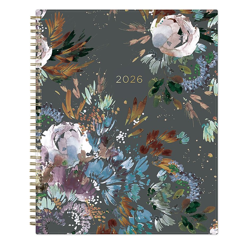 Planning Calendar KV Midnight Garden PP 8.5x11 RY26 Wkly/Mthly Safety Wirebound - image 1