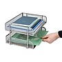 Mind Reader Metal Side Loading Stackable Letter Tray, Letter Size, Silver (ESTACK2-SIL)~#|#~B1E2634E-5FFF-4583-8B24C076D29007A1_sc7