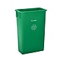 Alpine Industries Polypropylene Recycling Bin with Dolly, 23 Gallon, Assorted Colors, 3/Pack (ALP477-BGL-PKD)~#|#~B1E3074A-742F-4807-982904625A1FE33F_sc7