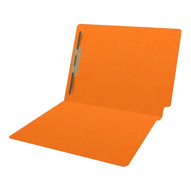 Medical Arts Press Heavy Duty End Tab File Folder, Straight-Cut, Letter Size, Orange, 40/Box (S-09461-ORG) image 1