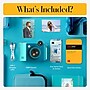 Kodak Smile+ 2-in-1 Instant Camera & Bluetooth Printer Starter Bundle with Black Case, Blue~#|#~B1EB520D-7860-433D-8A94E6381CF4C9EA_sc7