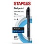 Staples Postscript Retractable Ballpoint Pens, Medium Point, Black Ink, Dozen (18262)~#|#~B1EBF55B-9DA6-4862-B544D325D3902392_sc7