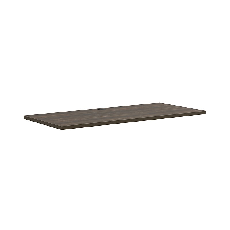 HON Coordinate Worksurface,  60"W x 30"D, Florence Walnut Laminate image 1