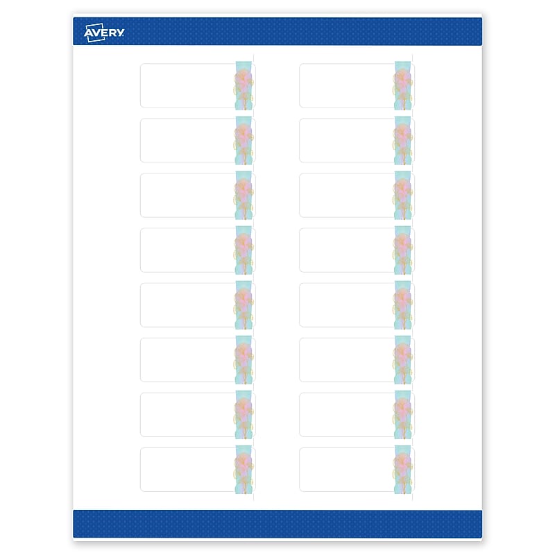 Avery Laser/Inkjet Rectangle Multipurpose Labels, 1" x 2-5/8", White, 160/Pack (S00EVC) image 1