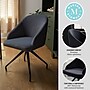 Martha Stewart Sora Fabric Swivel Stationary Office Chair, Gray/Oil Rubbed Bronze (CH222119GYBK)~#|#~B1F44DF1-2E10-4C67-BA7AA865267E09B9_sc7
