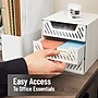 Mind Reader Metal Desk Organizer, White (3SLDR-WHT)~#|#~B1F51287-7FDF-4407-95E5630C28FC1F23_sc7