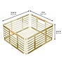 mDesign Steel Organizer, Soft Brass/Natural (25944) ~#|#~B1F5D6CF-AA58-44F4-B721FFA38B424D48_sc7
