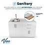Viva Comfort 36'' H x 48" W Medical Cabinet with Left Sink and 48" W Wall Cabinet, 4 Doors, 2 Drawers, Gray (90248LS-GRY-WAL)~#|#~B1F7D05A-7A18-4BE0-B19FA6659C890FA2_sc7