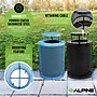 Alpine Industries 4460 Steel Mesh Trash & Recycling Bin Combo with Rain Bonnet Lid, 36 Gallon, Black/Blue (ALP4460-01-F)~#|#~B1F8BC05-A4EC-4849-B42FC198D957A706_sc7
