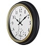 Infinity Instruments Classic Gold Trim Indoor/Outdoor Wall Clock, 12"Dia. (20304BG-4553)~#|#~B1F8ECB6-F85E-44B8-AA654E8E0E559CE6_sc7