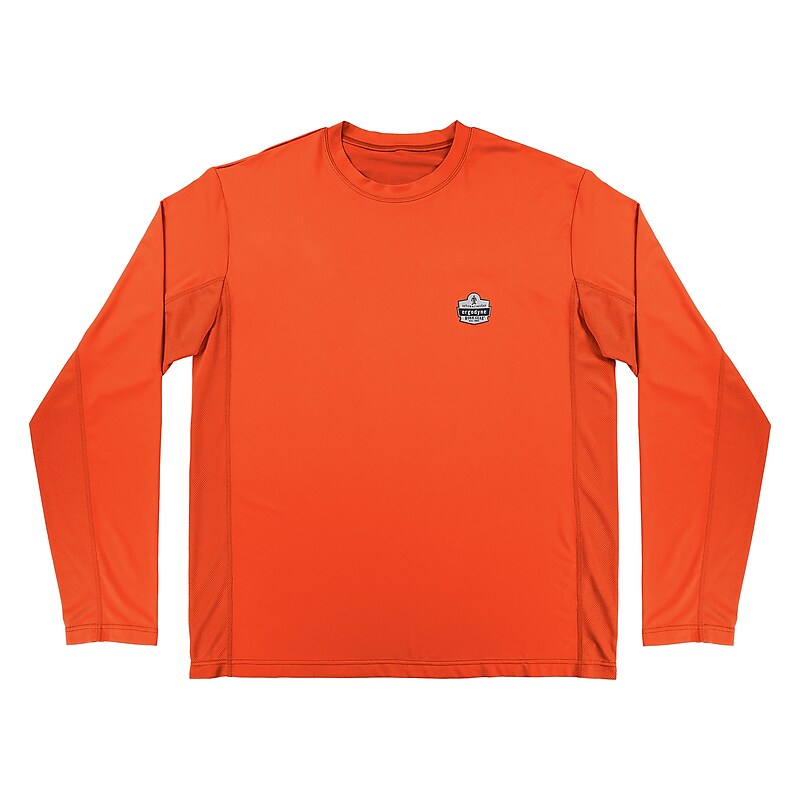 Chill-Its 6689 High Visibility Long Sleeve T-Shirt, Orange, Medium (12178) image 1