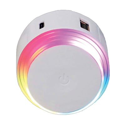 Ciao Tech USB-A/USB-C Port Wall Charger with RGB Lighting, White (CPART00-065) Sansujyuku sansujyuku.com