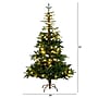 Nearly Natural 6-ft Pre-Lit Artificial Idaho Mixed Fir Christmas Tree with 130 Warm White LED Lights (T4791)~#|#~B1FF3337-A757-4FF5-A35A0E62003D6F95_sc7